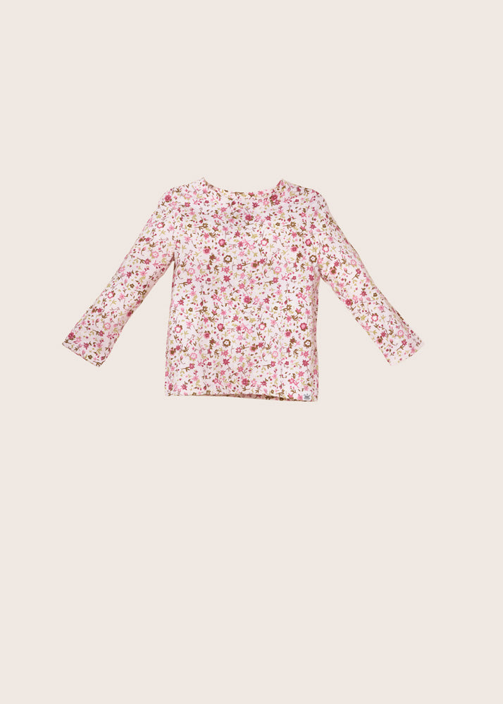 rise little earthling Long-Sleeve Shirt - Light Pink All-Over-Print / 3-4y - Image 4