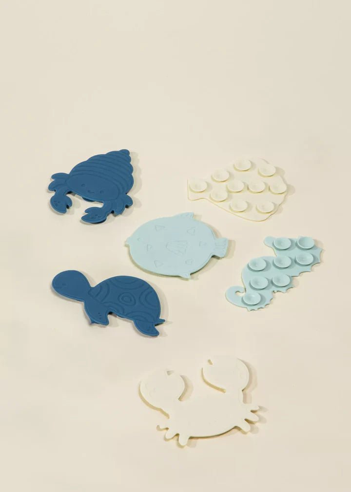 Coco Village Set of 6 Silicone Mini Bath Suction Toys Cup