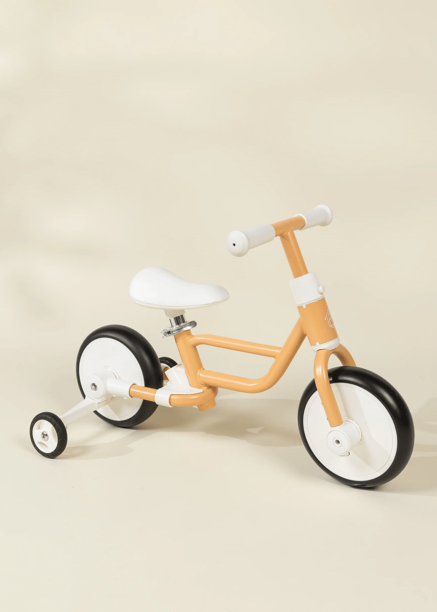 Coco Village 4-in-1 Tricycle with Push Handle & Training Wheels - Grapefruit Bike - Image 2