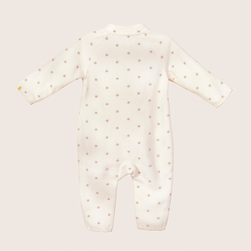 Rise Little Earthling Microfleece Romper - Antique White / 0-6m - Image 5