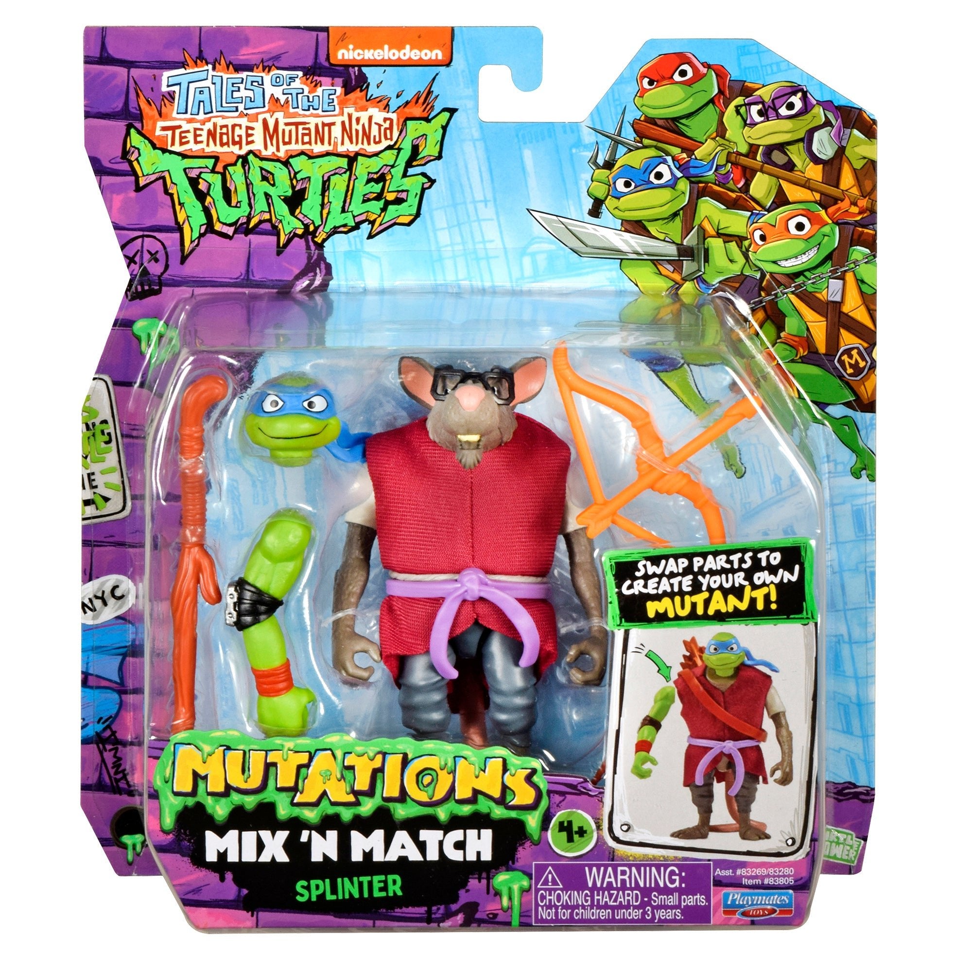Teenage Mutant Ninja Turtle TV Mix N Match Splinter Toy