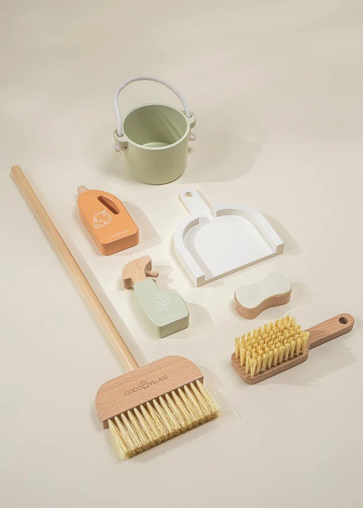 Coco Village Wooden Cleaning Playset Toy - Image 3