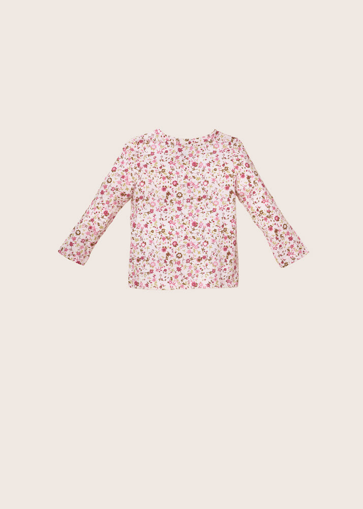 rise little earthling Long-Sleeve Shirt - Light Pink All-Over-Print / 3-4y - Image 5