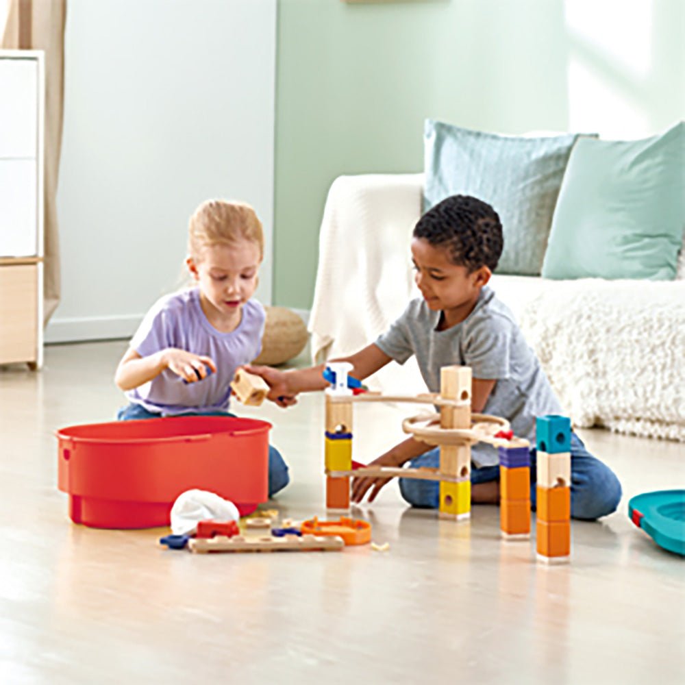 Hape Quadrilla Stack Track Bucket Set Bag - Image 9