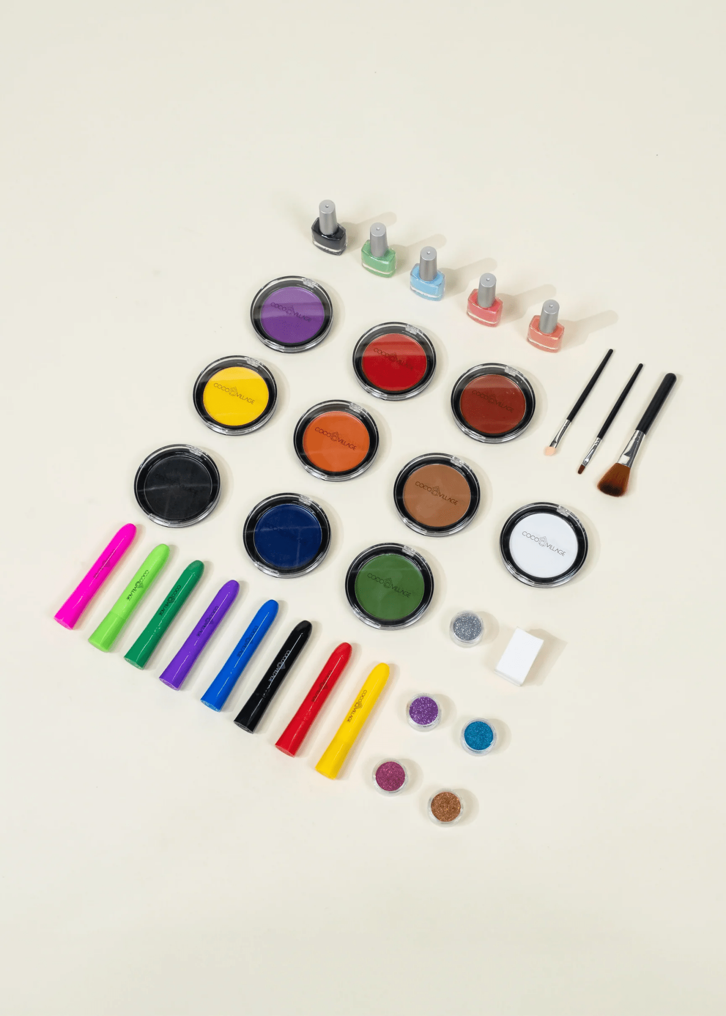 Coco Village Premium Fantasy Makeup Set & Metallic Case - 35pcs Pot - Image 2