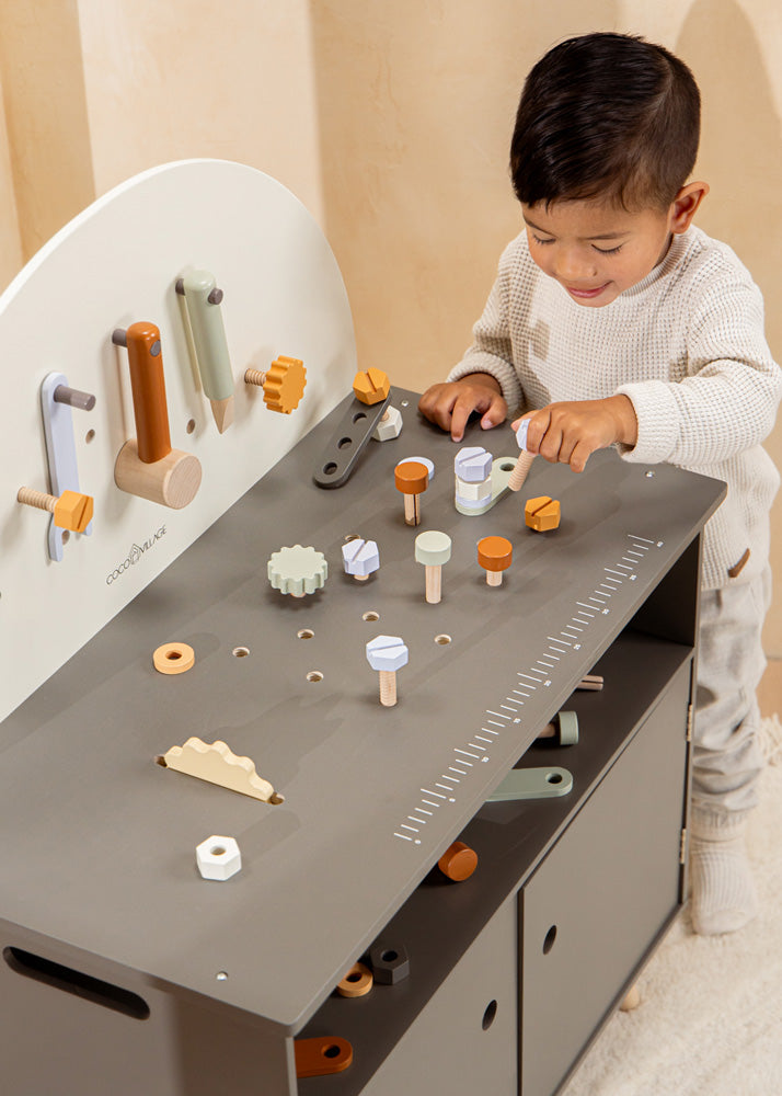 Coco Village Wooden Workbench Playset Soap - Image 29