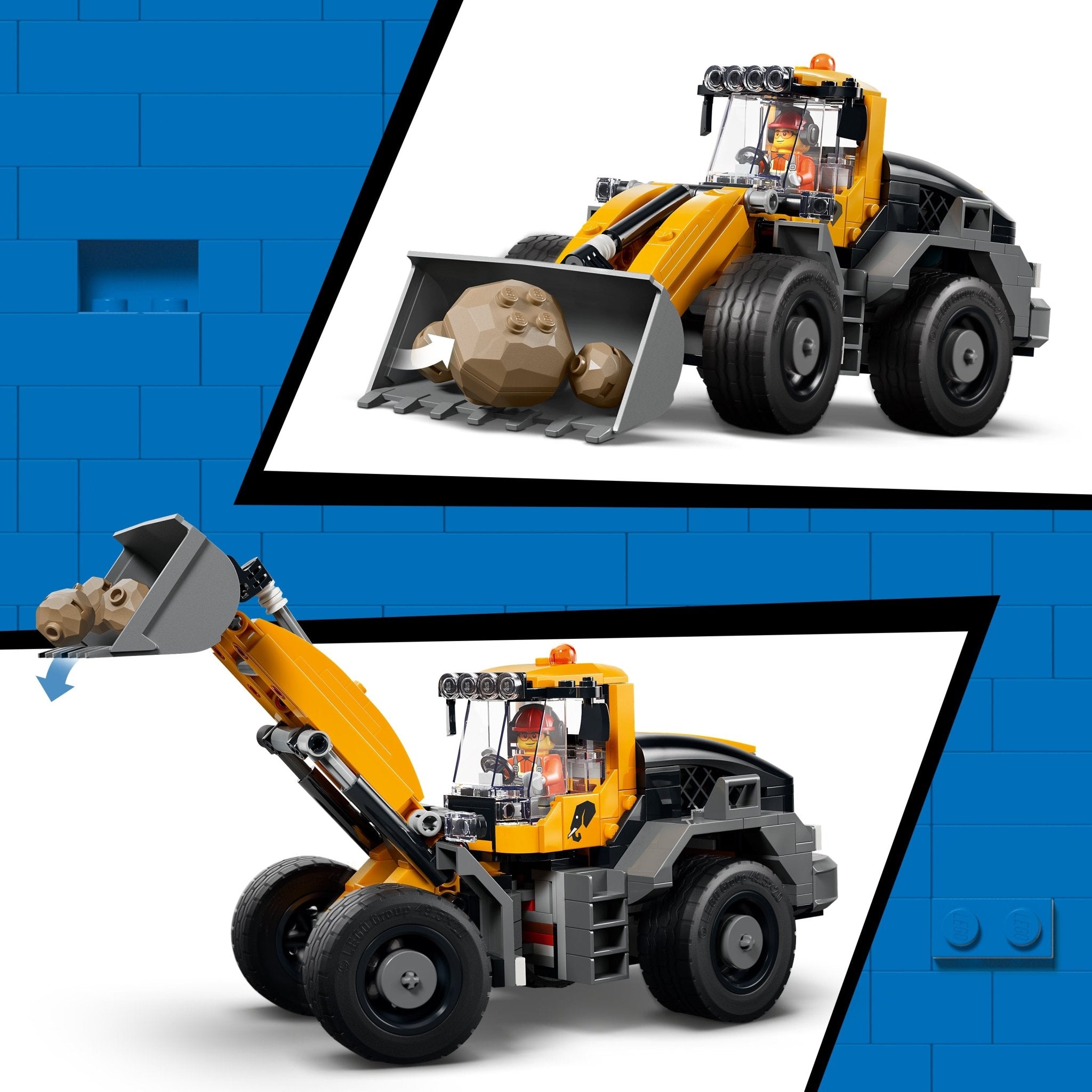 LEGO® City Dump Truck & Front End Loader 60494 Toy - Image 5