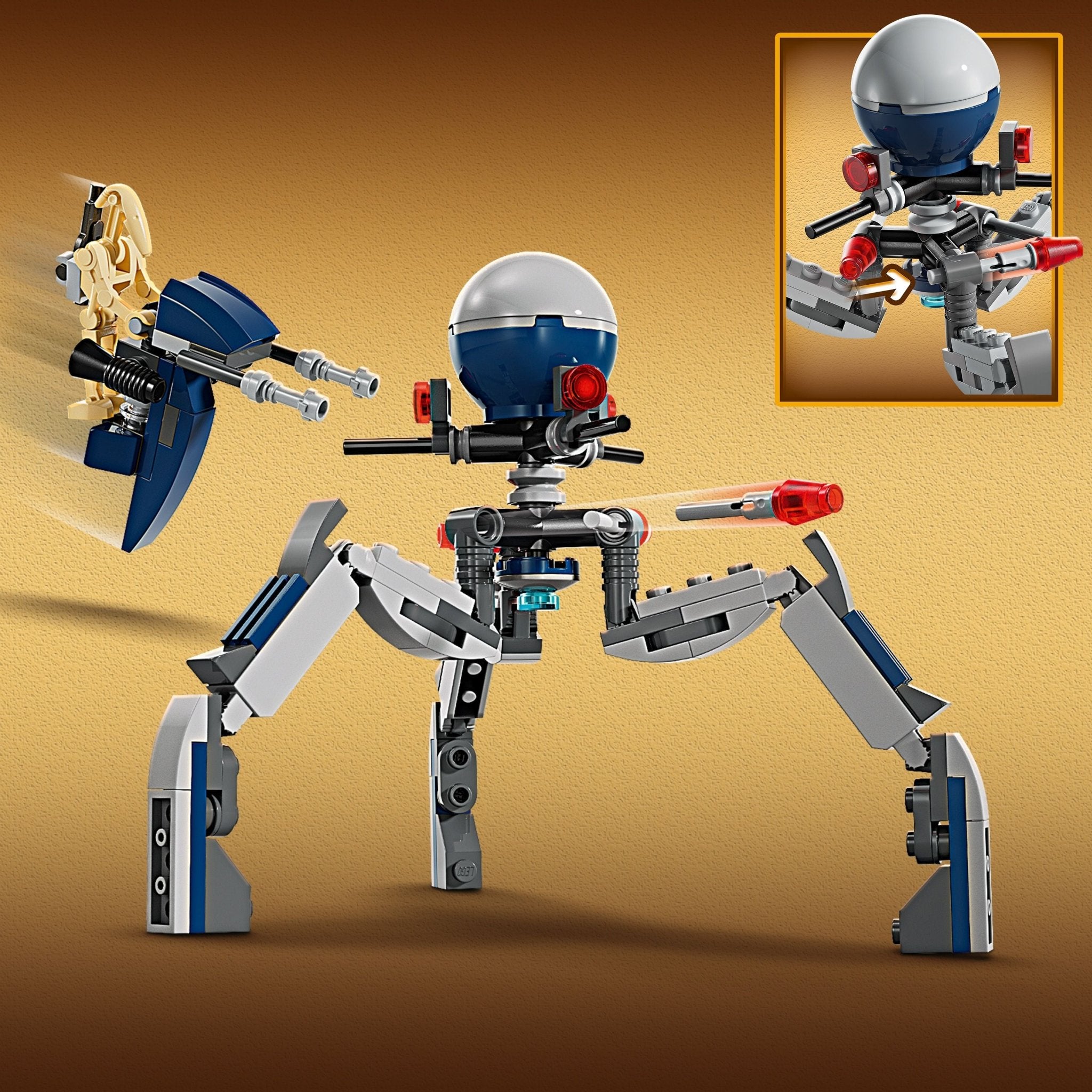 LEGO® Star WarsTM Clone TrooperTM & Battle DroidTM Battle Pack 75372 Bike - Image 13