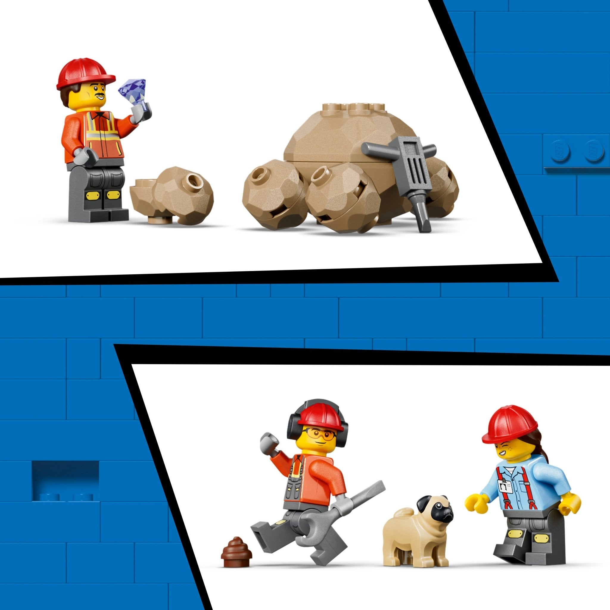 LEGO® City Dump Truck & Front End Loader 60494 Toy - Image 4