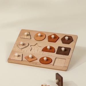 Coco Village Wooden Shapes Learning Set - 12 pcs Puzzle