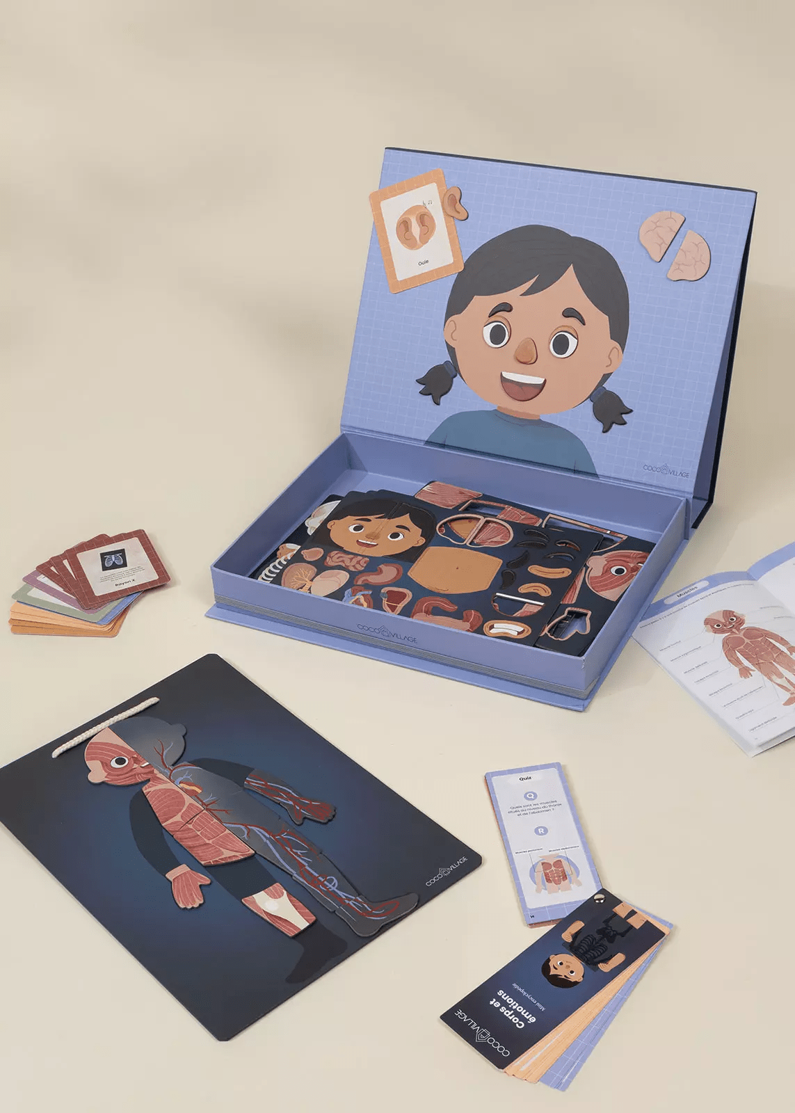 Coco Village Interactive & Magnetic Encyclopedia – Body & Emotions (English Version) Toy - Image 2