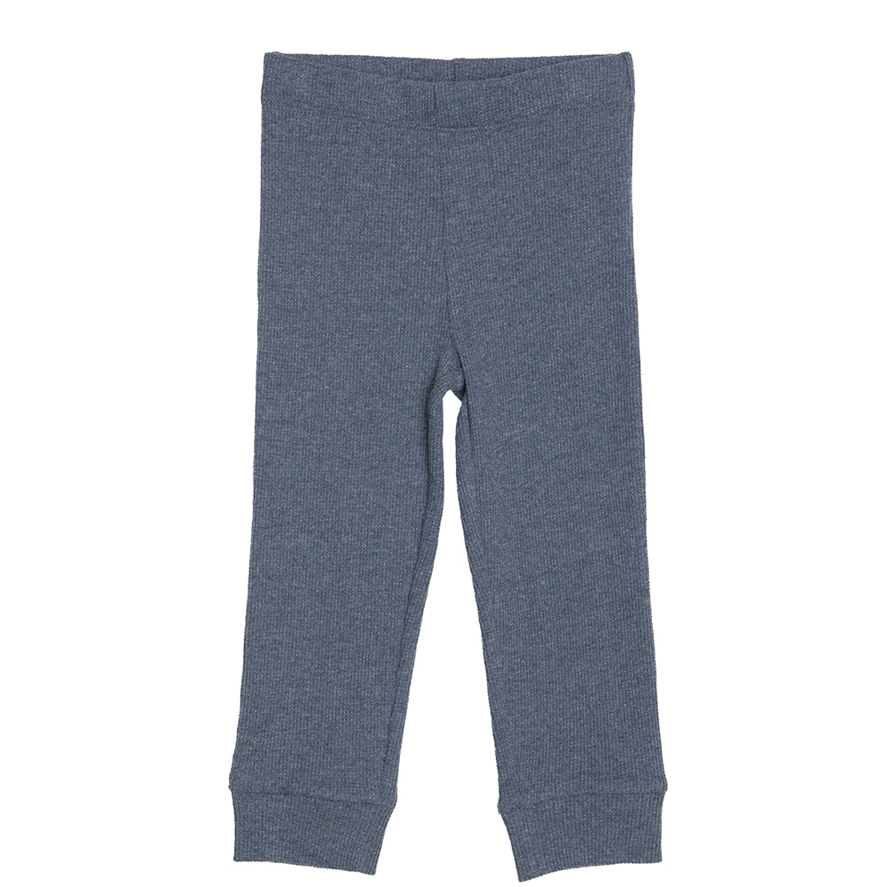 Rise Little Earthling Waffle Legging - Charcoal / 3-4y
