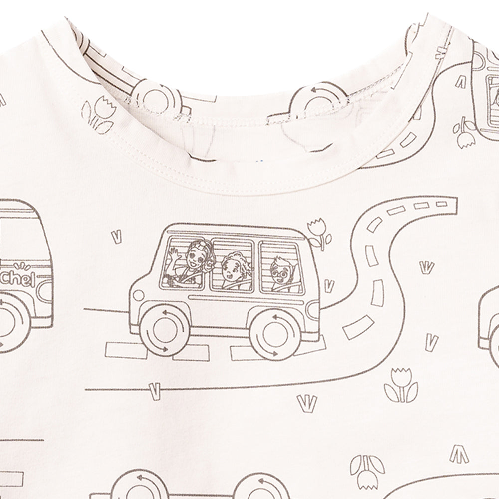 Ms.Rachel Colour Me Tee - School Bus / 5-6y - Image 3