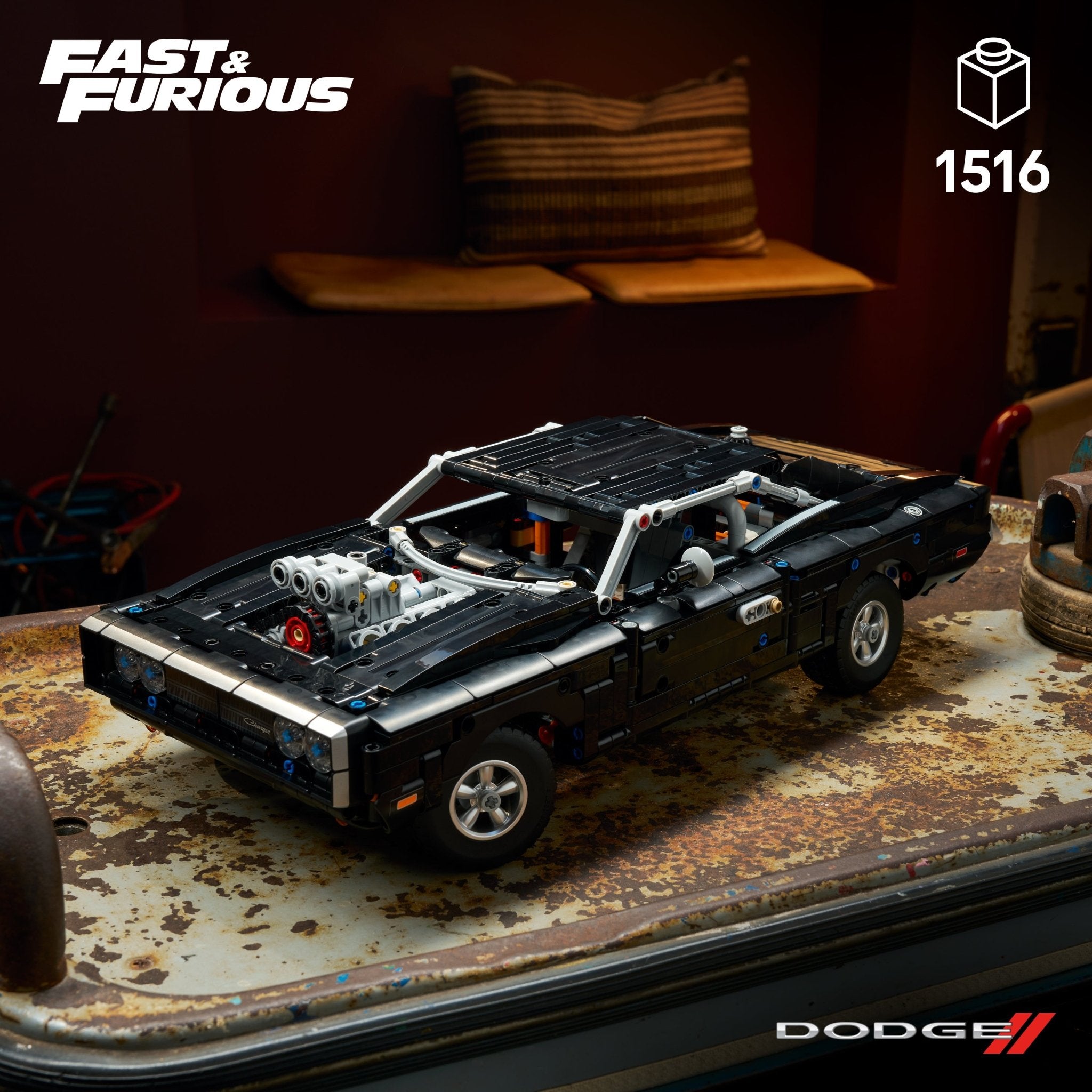 LEGO® Technic Fast and Furious Dodge Charger R/T Car 42231 Bottle - Image 2