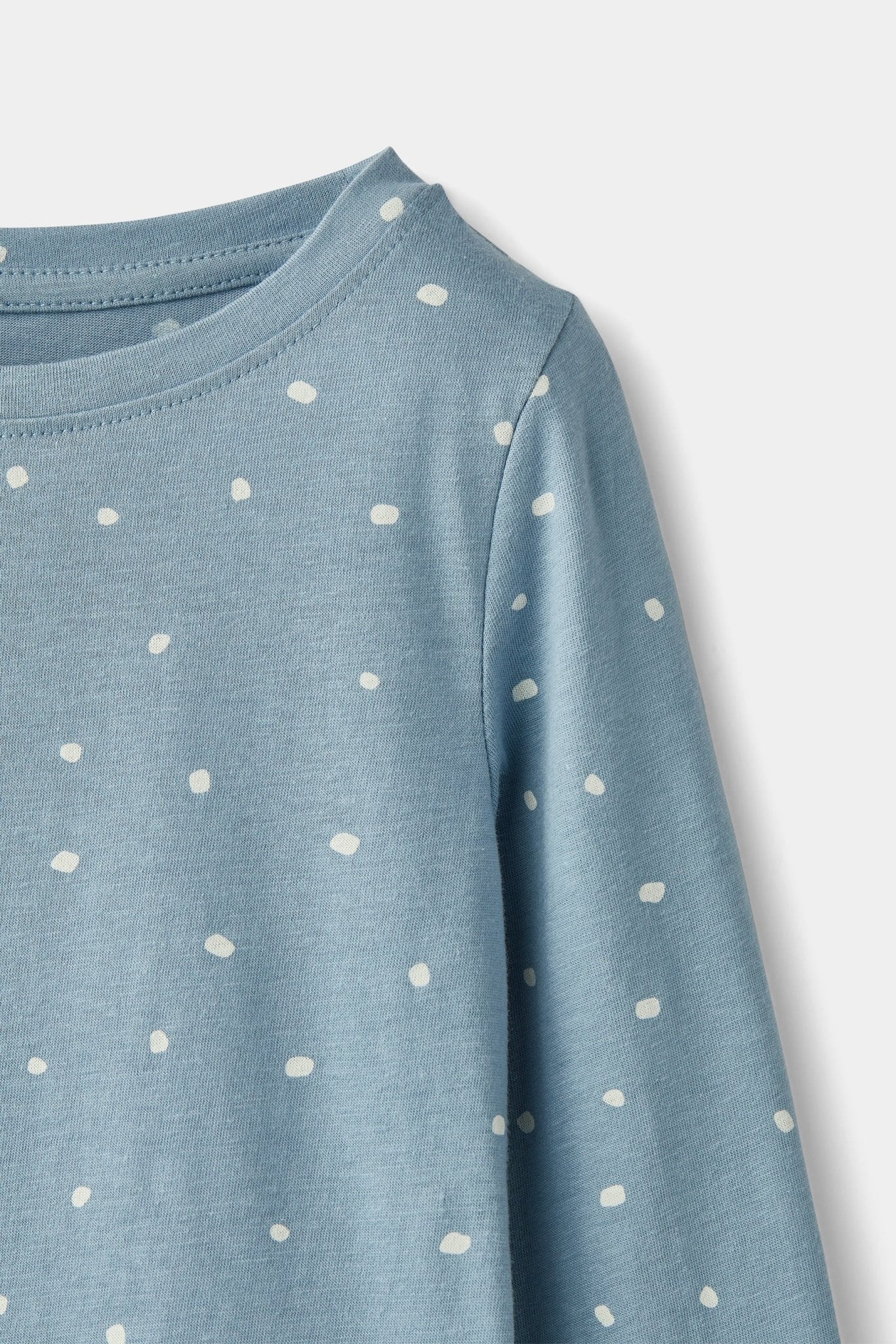 rise little earthling LS Crew Neck TGDKT00 - Ashley Blue Dots / 2-3y - Image 2