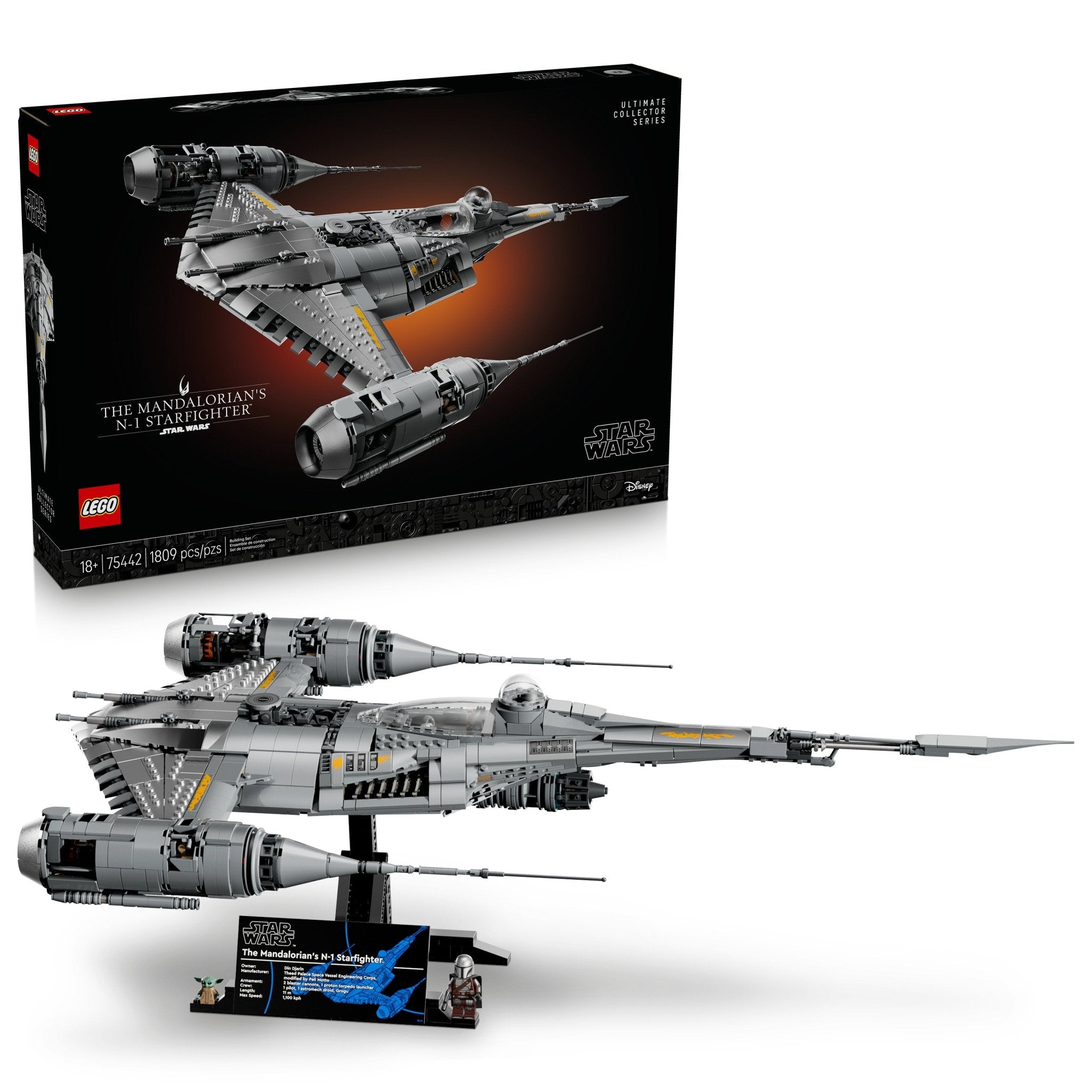 LEGO® Star Wars The Mandalorian's N-1 Starfighter 75442