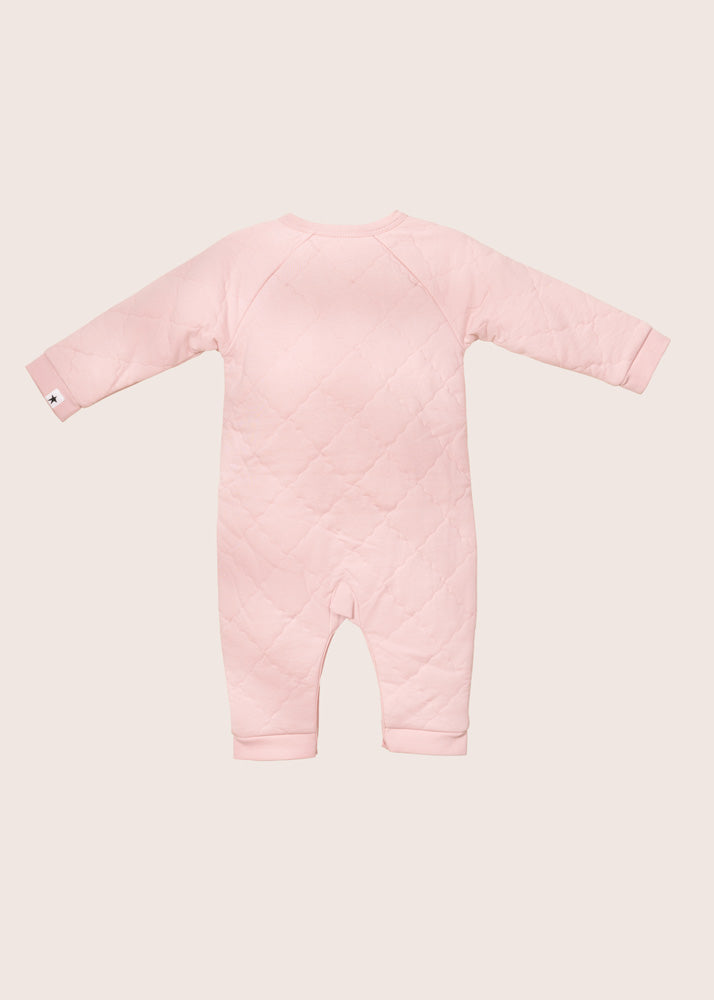 rise little earthling Quilted Wrap Romper - Green / 9-12m - Image 3