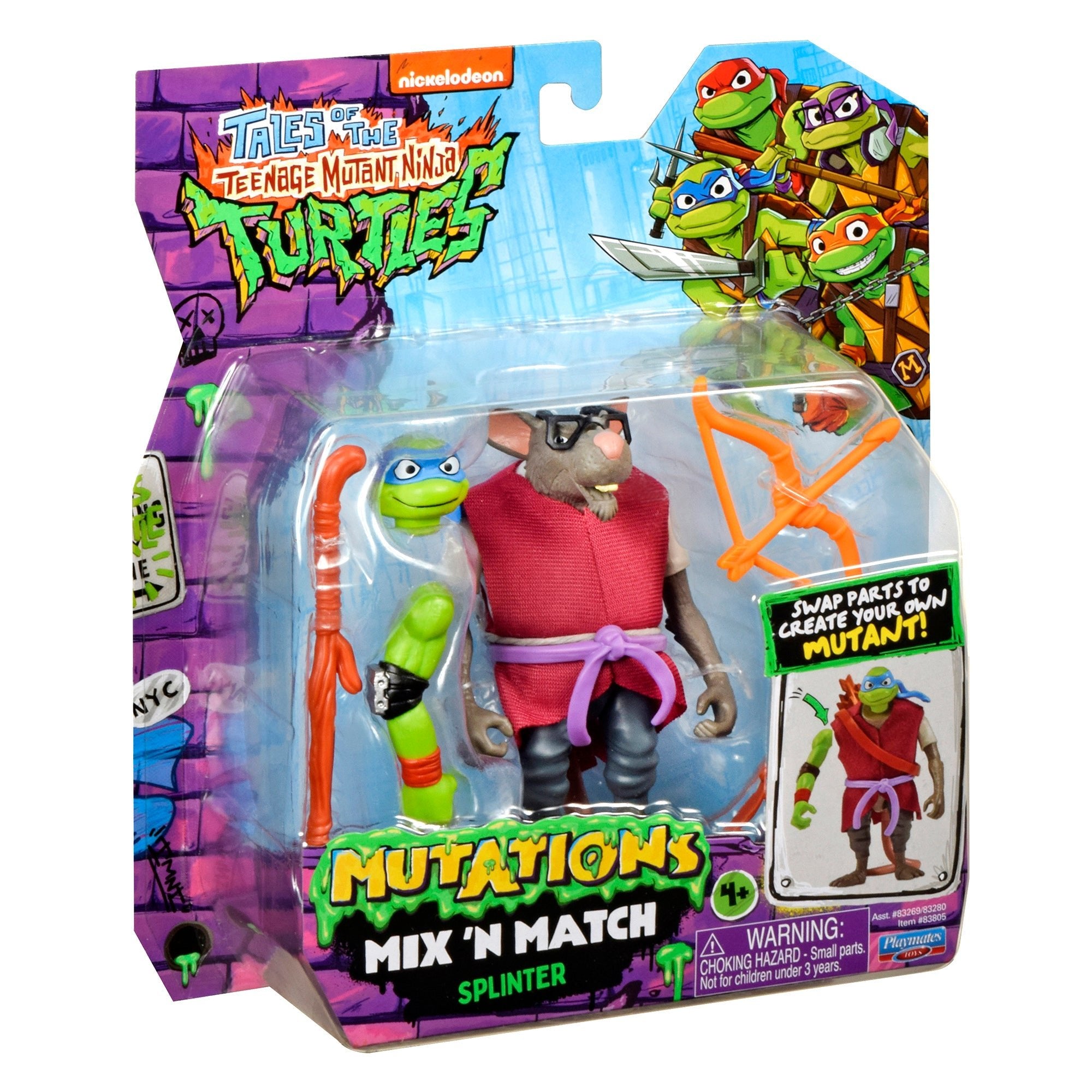 Teenage Mutant Ninja Turtle TV Mix N Match Splinter Toy - Image 6