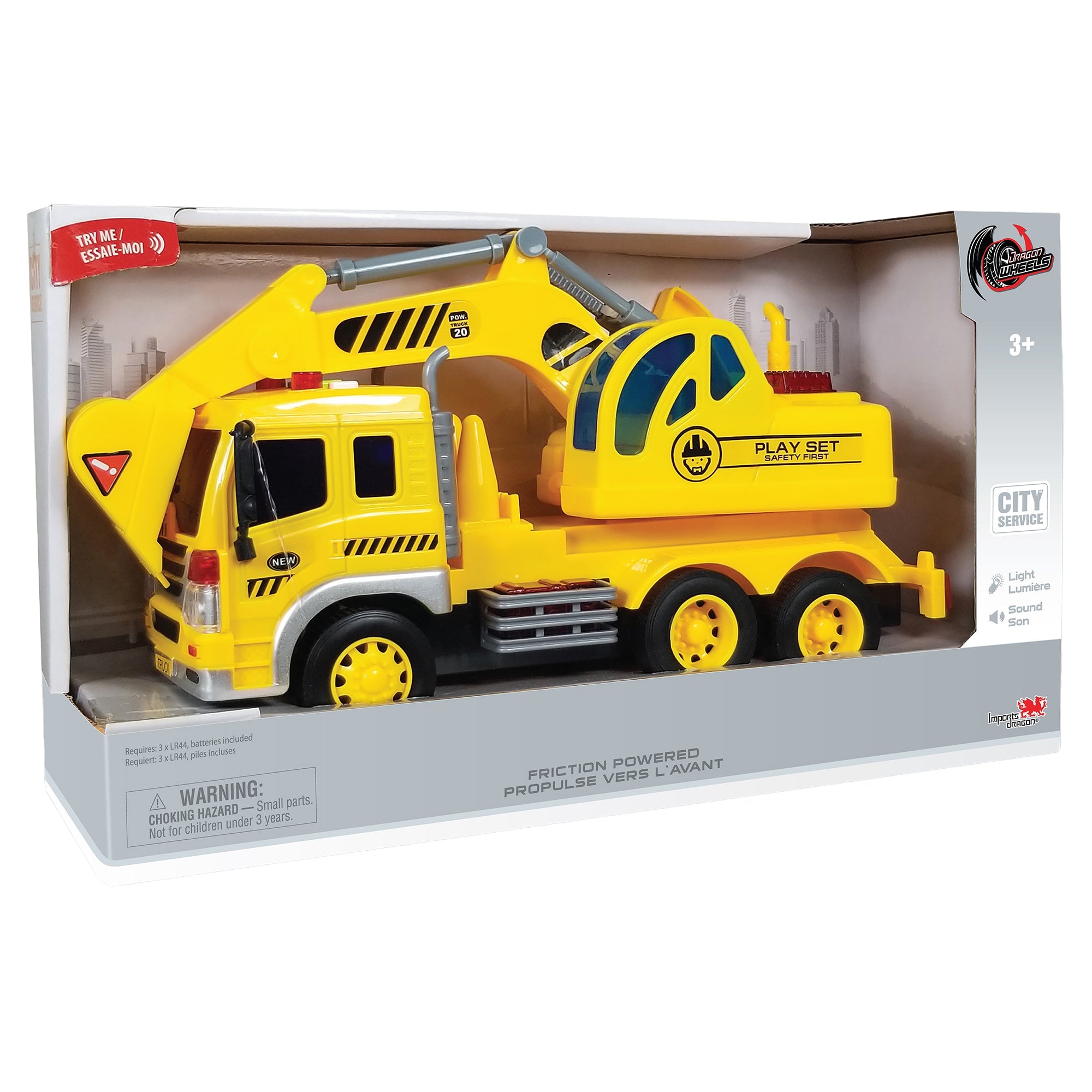 Dragon Wheels Excavation Truck City Service Toy