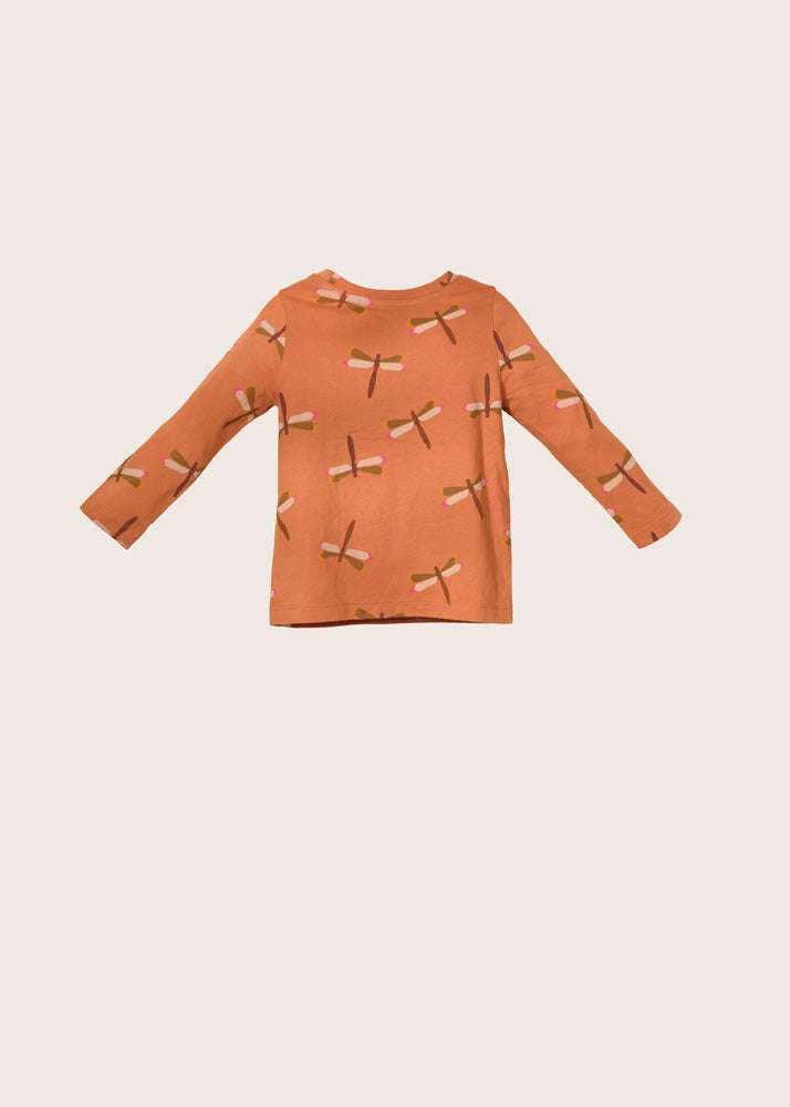 rise little earthling Long-Sleeve Shirt - Light Pink All-Over-Print / 3-4y - Image 3