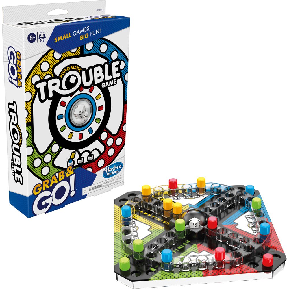 Hasbro Trouble Grab and Go Game Basket - Image 2