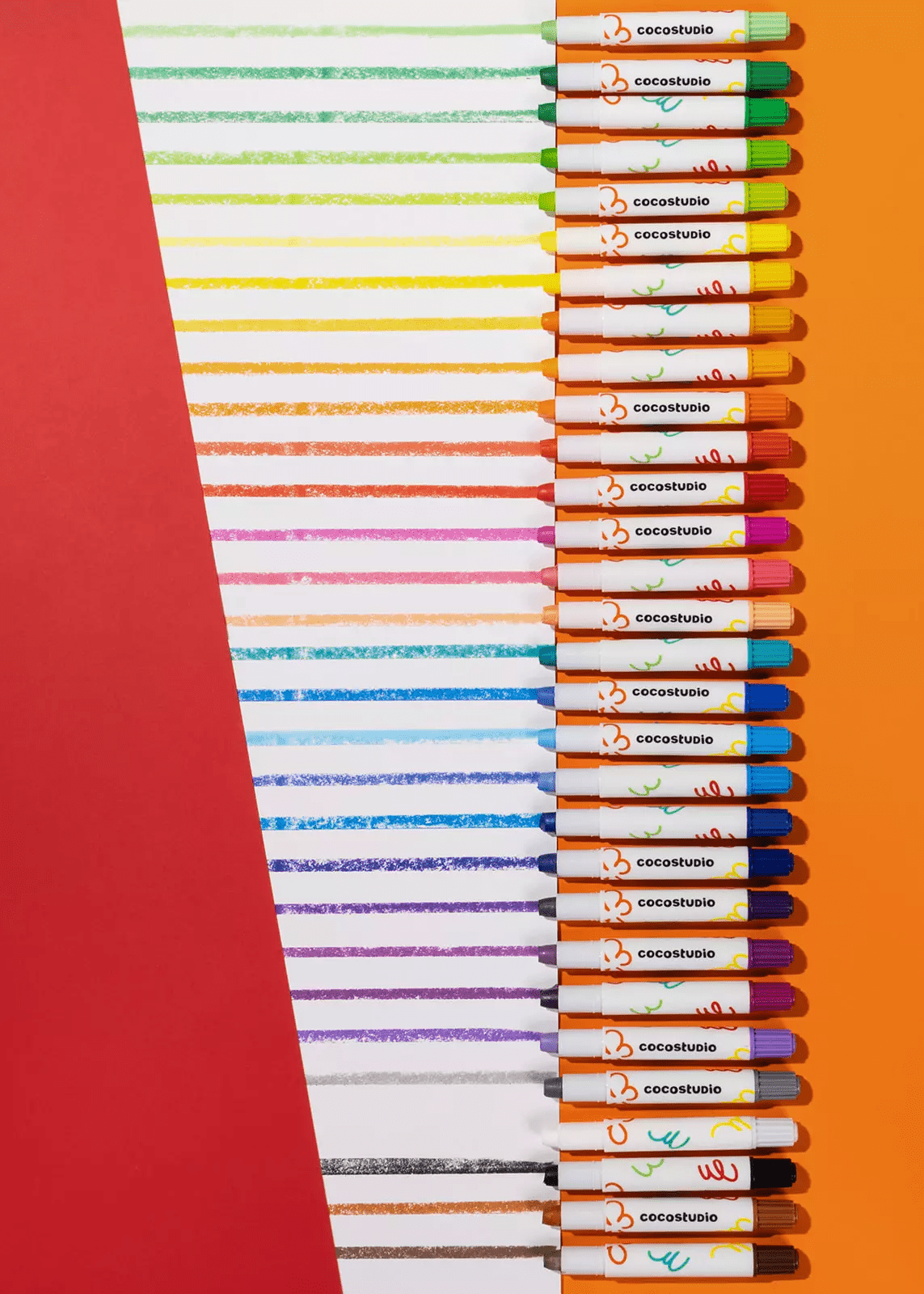 Coco Village Quick Dry Paint Sticks Set - 30 colors Brush - Image 3