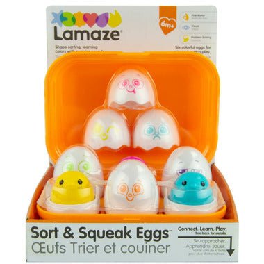 TOMY - Lamaze - New Sort & Squeak Eggs Toy - Image 2