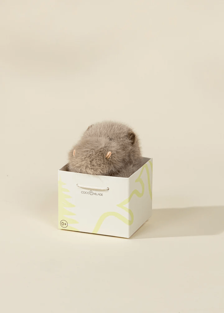 Coco Village Mini Gift Plush Toy Grey Hippopotamus