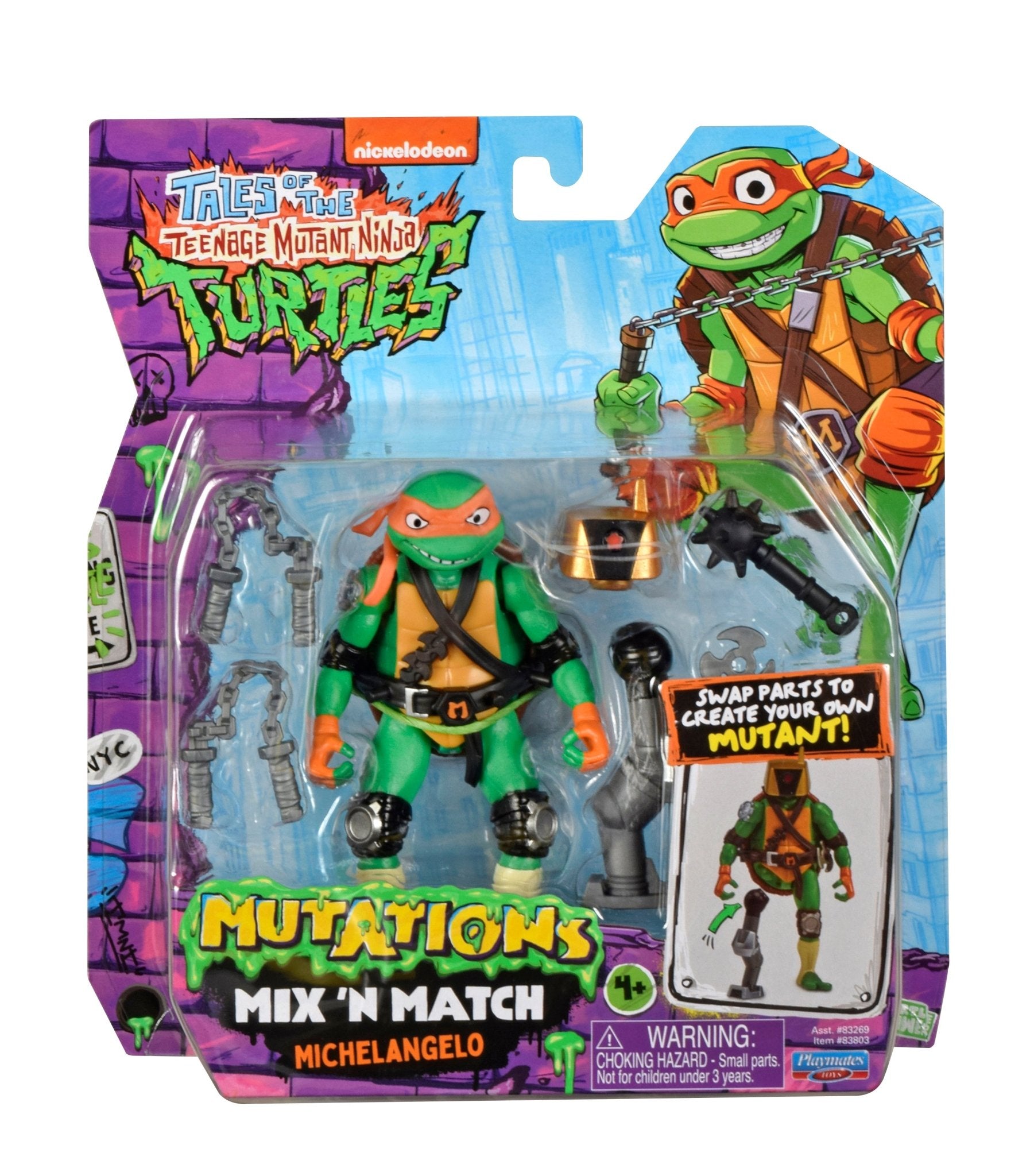 Teenage Mutant Ninja Turtles TV Mix N Match - Michelangelo Toy