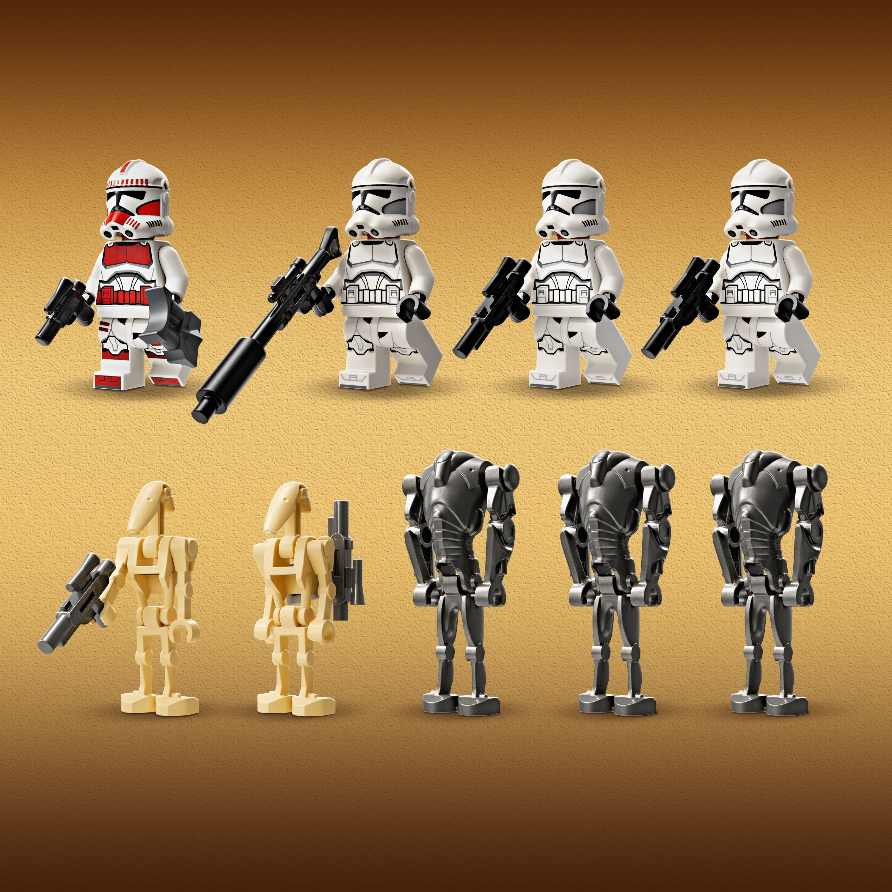 LEGO® Star WarsTM Clone TrooperTM & Battle DroidTM Battle Pack 75372 Bike - Image 22