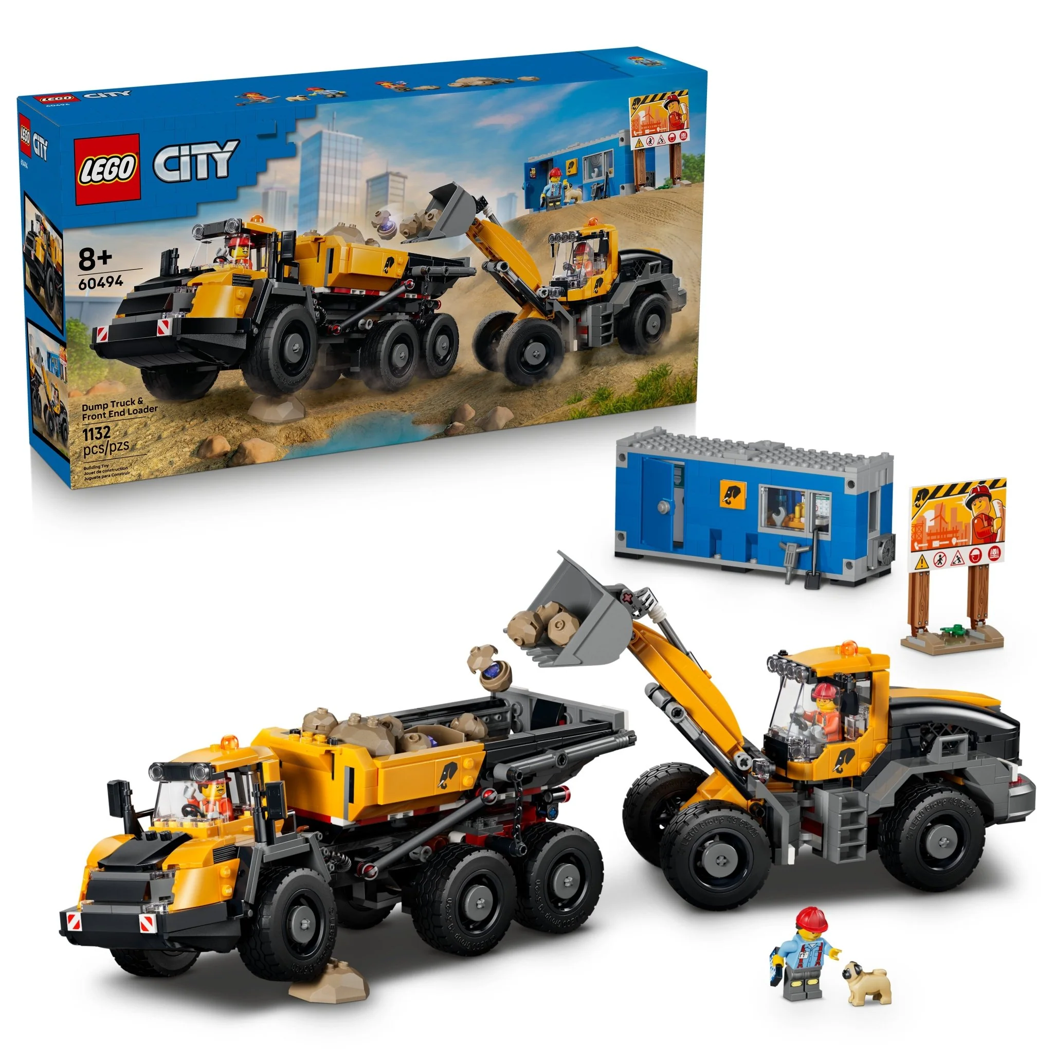 LEGO® City Dump Truck & Front End Loader 60494 Toy