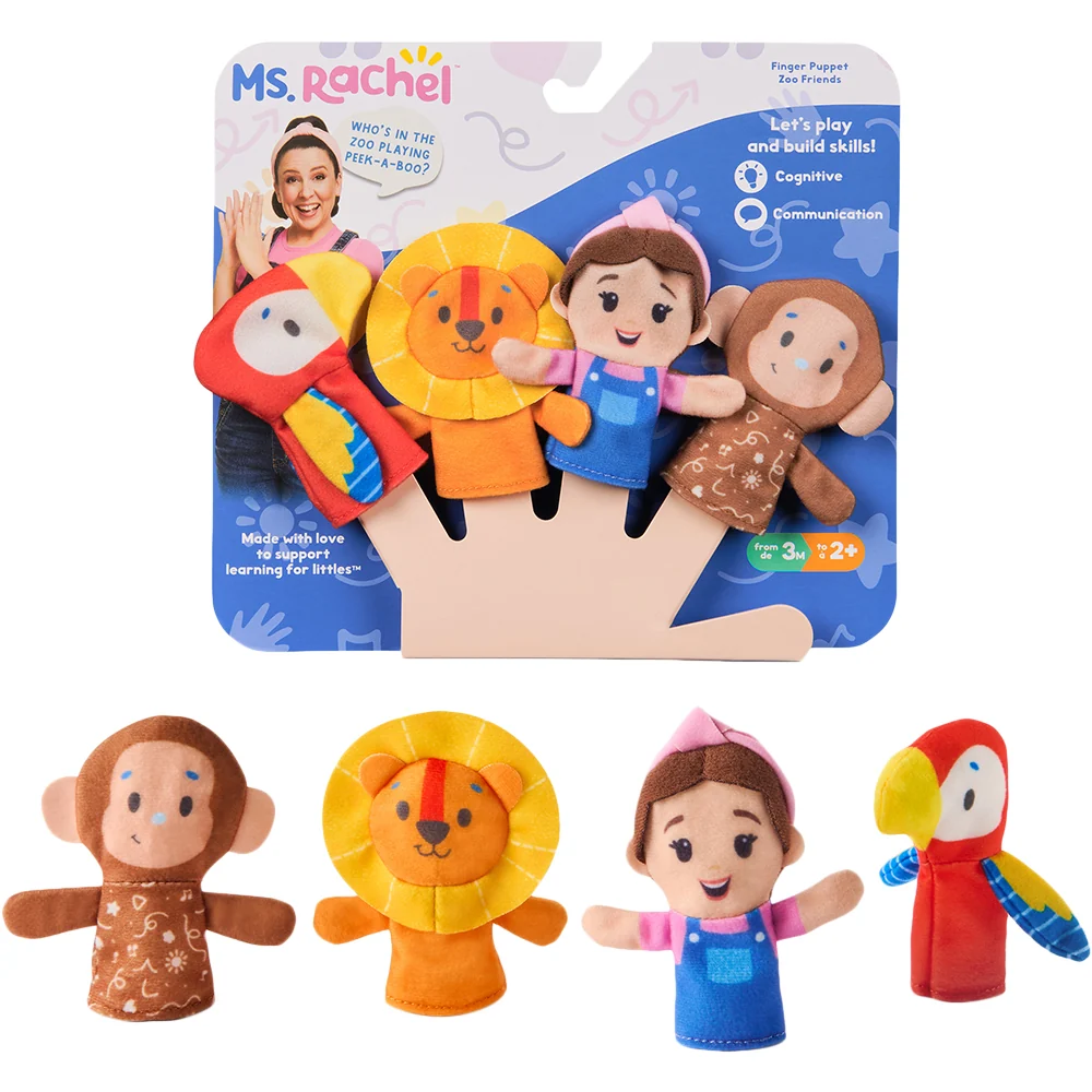 Ms. Rachel Zoo Song Finger Puppet Set Toy
