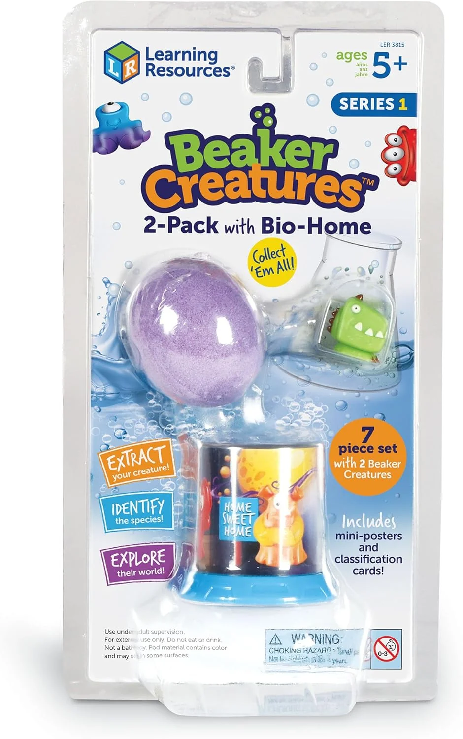 Learning Resources Beaker Creatures® 2 Pack With Bio-Home Toy