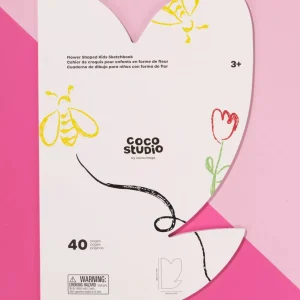 Coco Village Flower Shaped Kids Sketchbook (40 pages) Toy