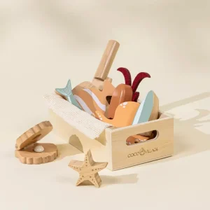 Coco Village Wooden Seafood Playset Toy