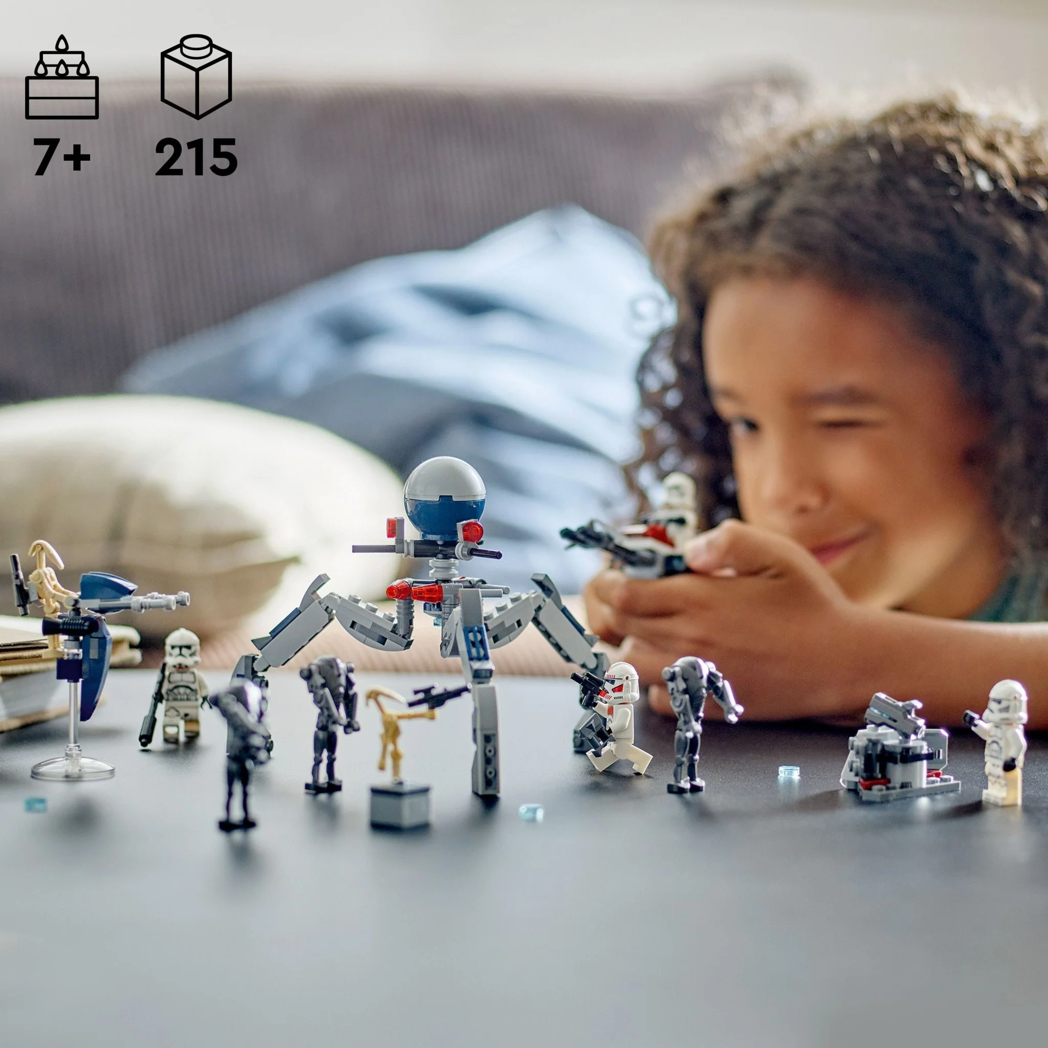 LEGO® Star WarsTM Clone TrooperTM & Battle DroidTM Battle Pack 75372 Bike - Image 10