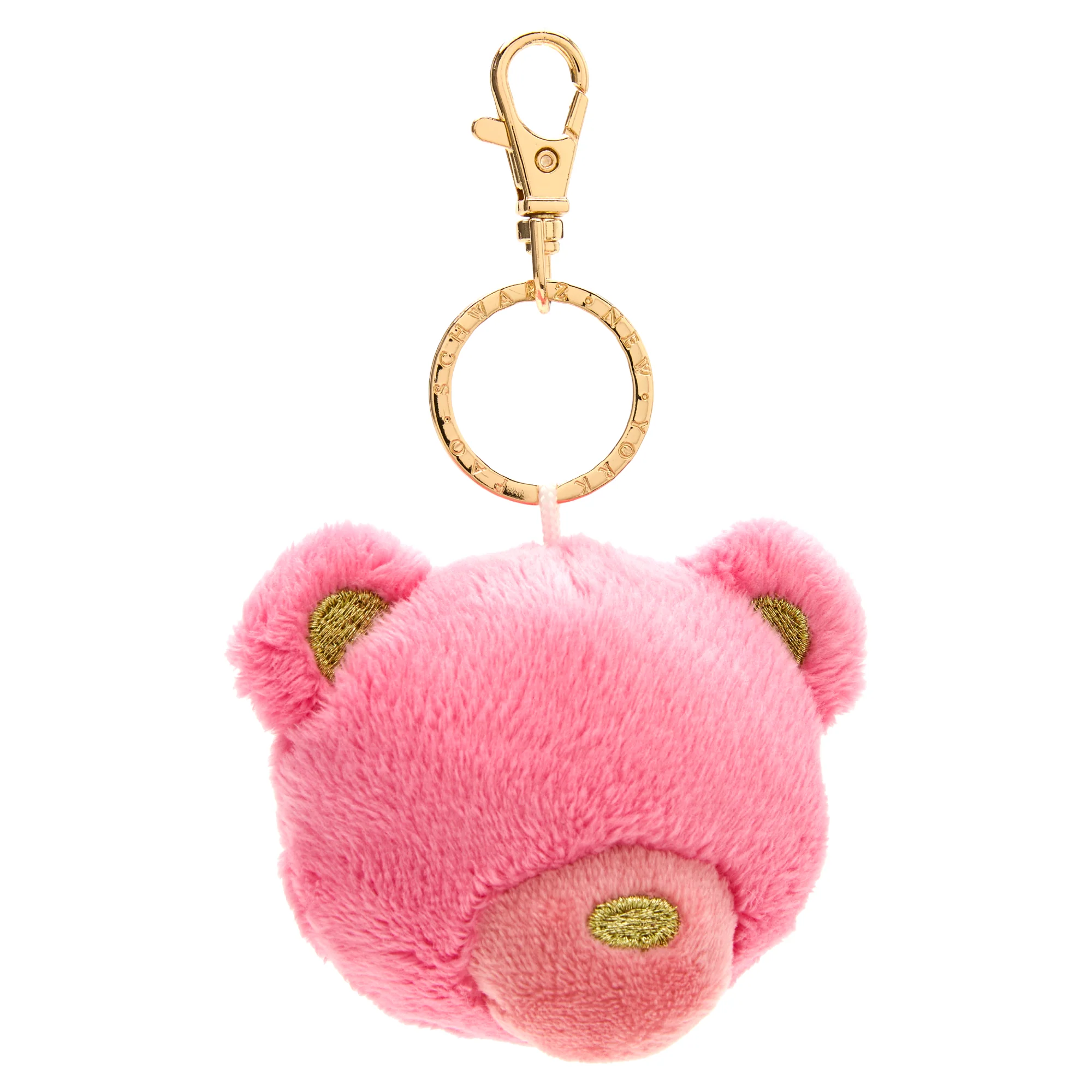FAO Schwartz FAO Plush Keychain Bear Pink Bag