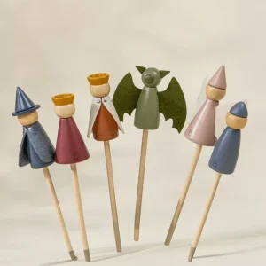 Coco Village Set of 6 Wooden Puppets Toy
