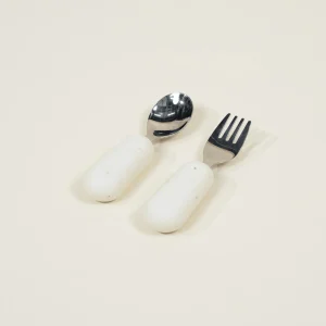 Coco Village Silicone Toddler Fork&Spoon Set–Pottery Collection Bowl