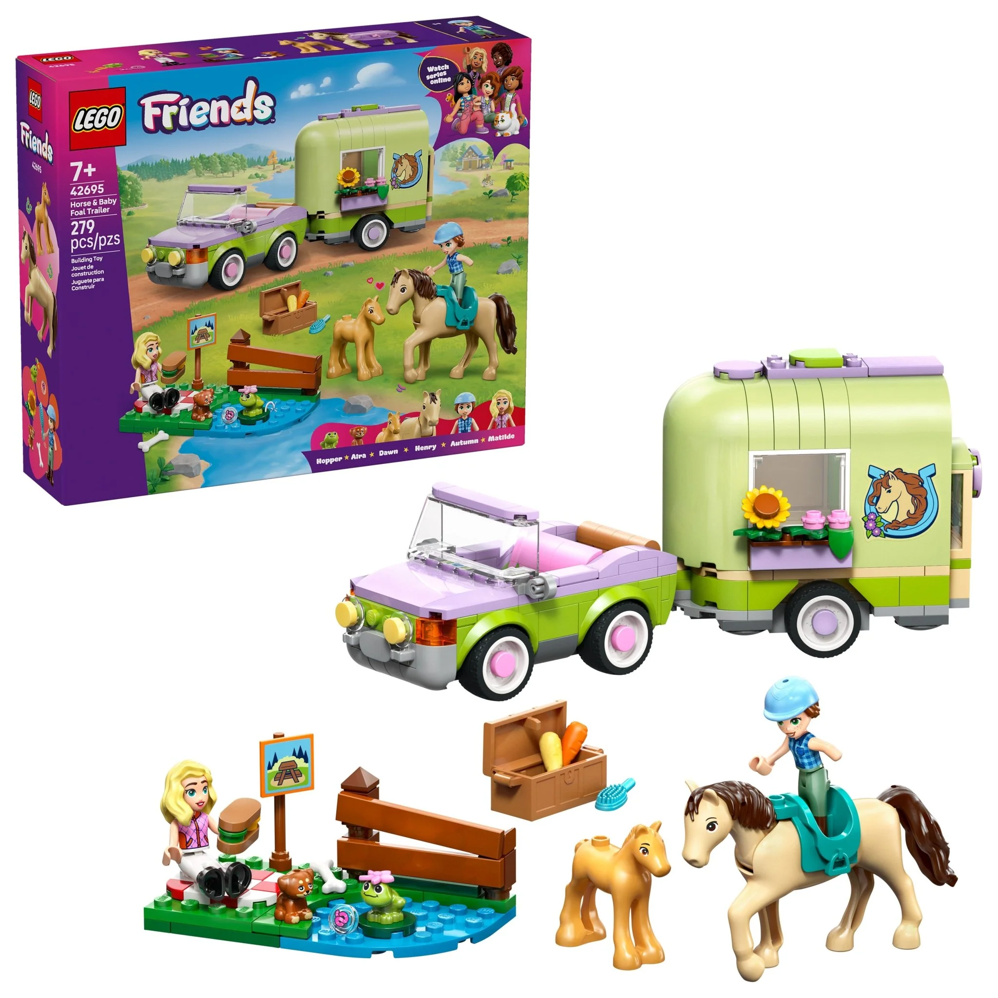 LEGO® Friends LEGO® Horse & Baby Foal Trailer 42695 Toy