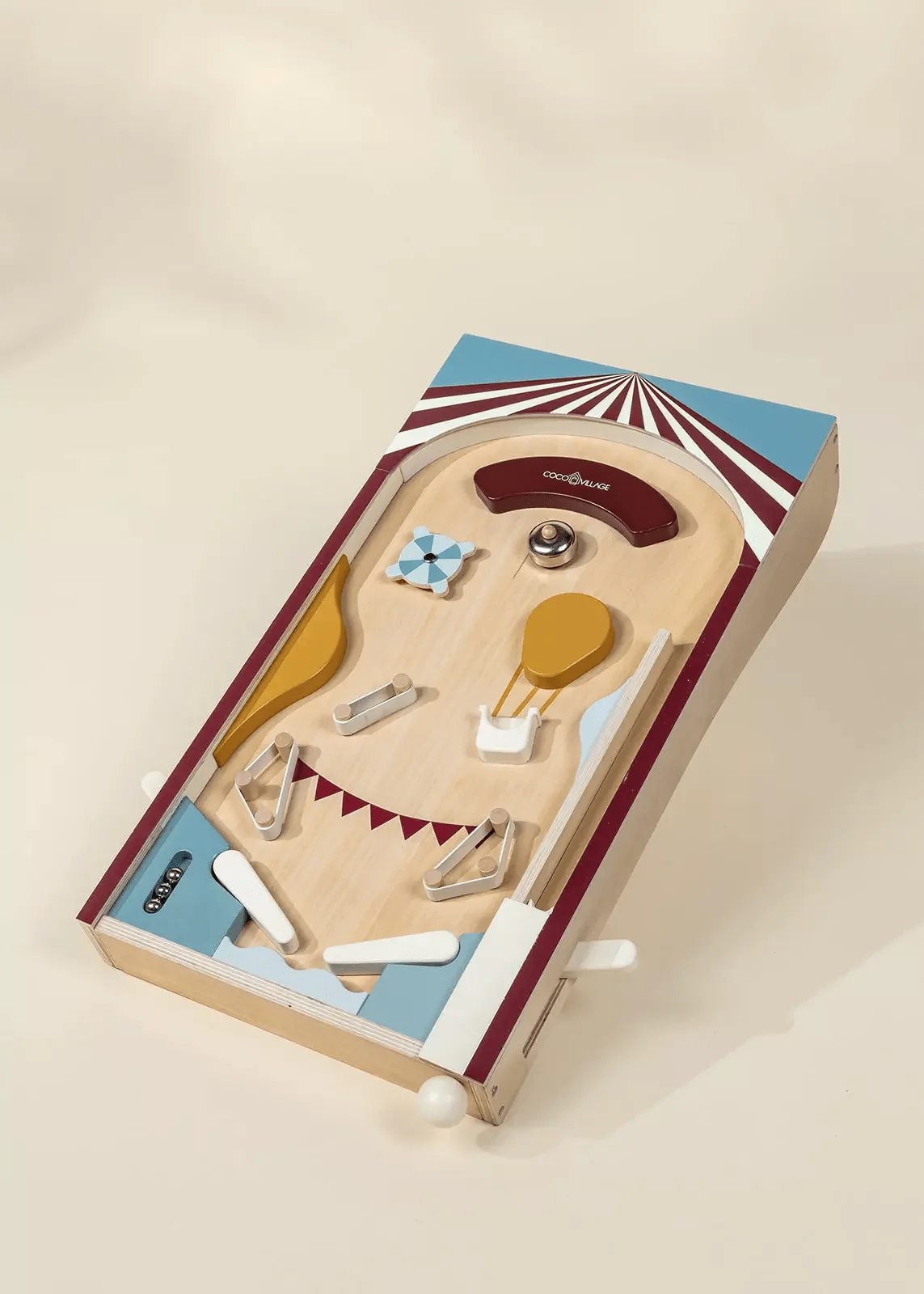 Coco Village Wooden Play Pinball Machine Basket