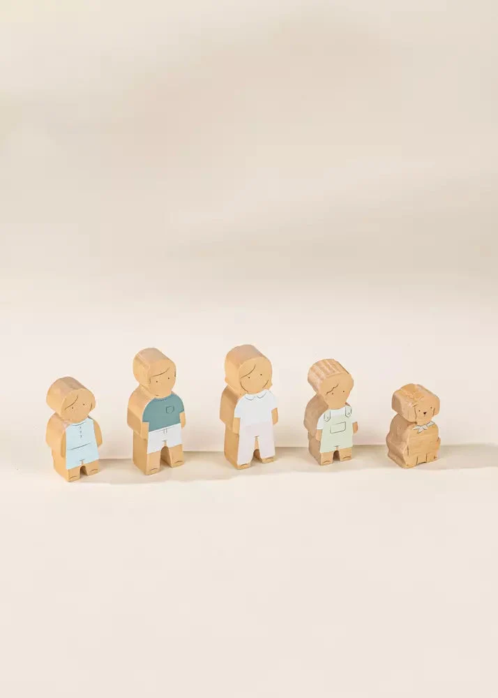 Coco Village Set of 5 Family Wooden Dollhouse characters Soap - Image 17