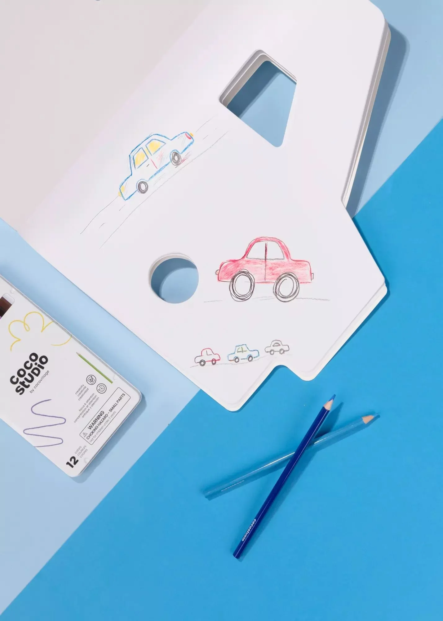 Coco Village Car Shaped Kids Sketchbook (40 pages) Toy - Image 2