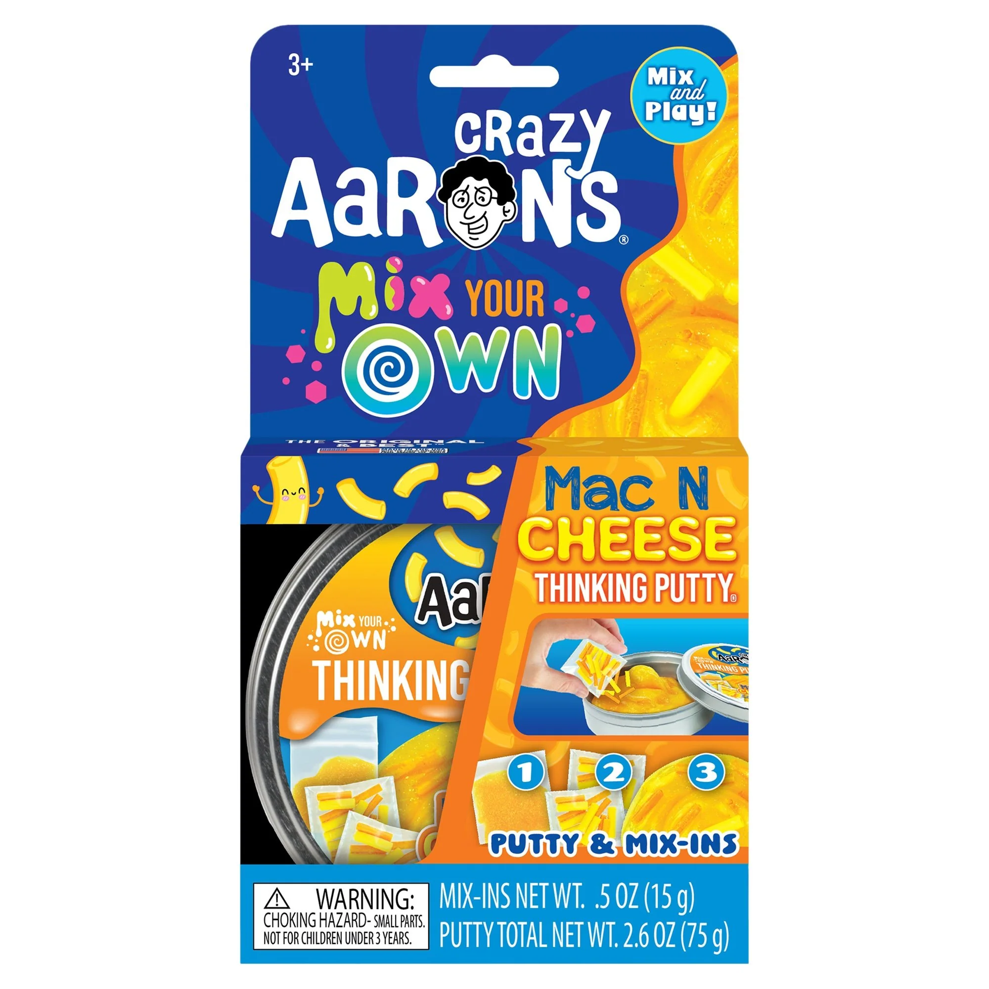 Crazy Aaron's Mix Your Own Thinking Putty - Mac n Cheese Toy