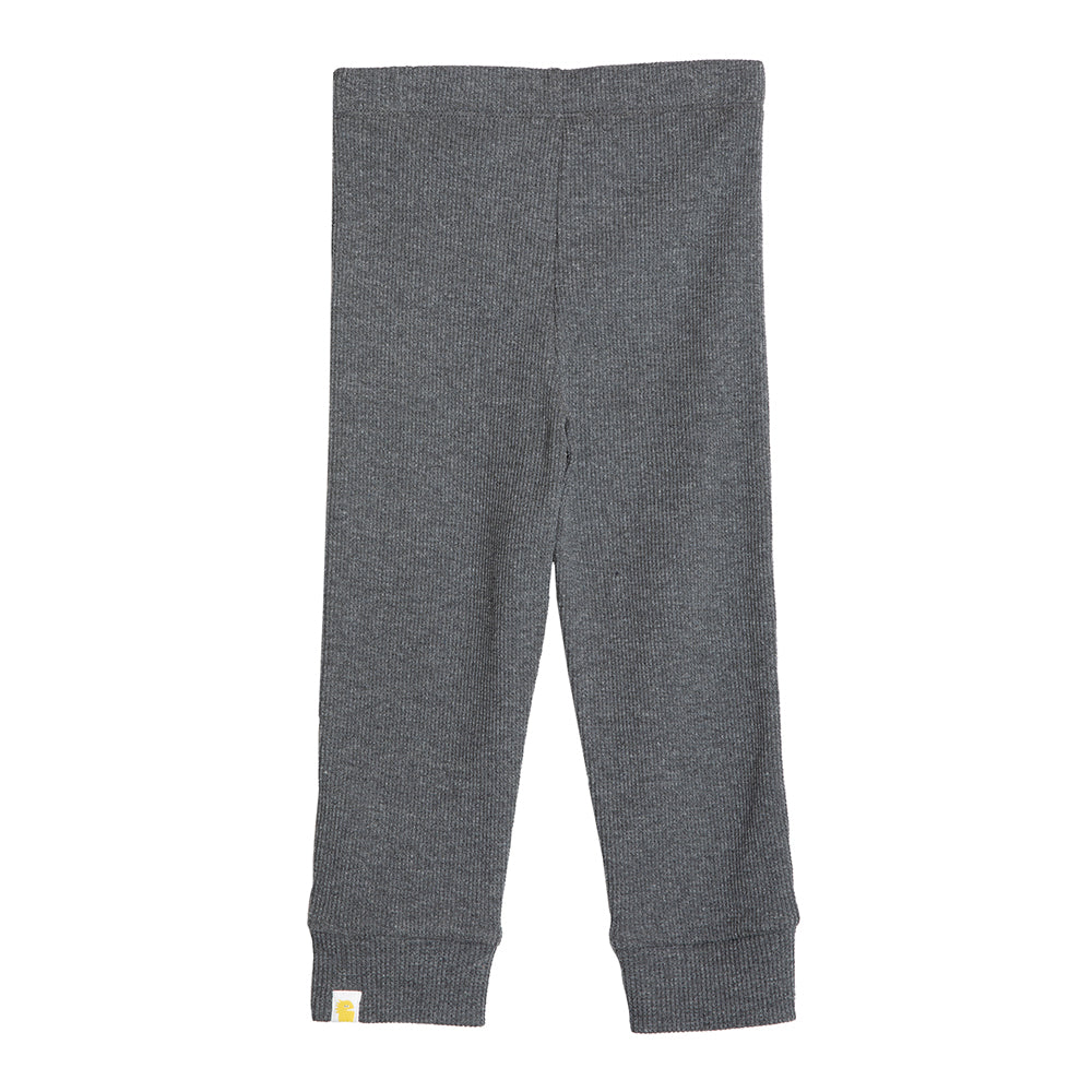 Rise Little Earthling Waffle Legging - Charcoal / 3-4y - Image 4