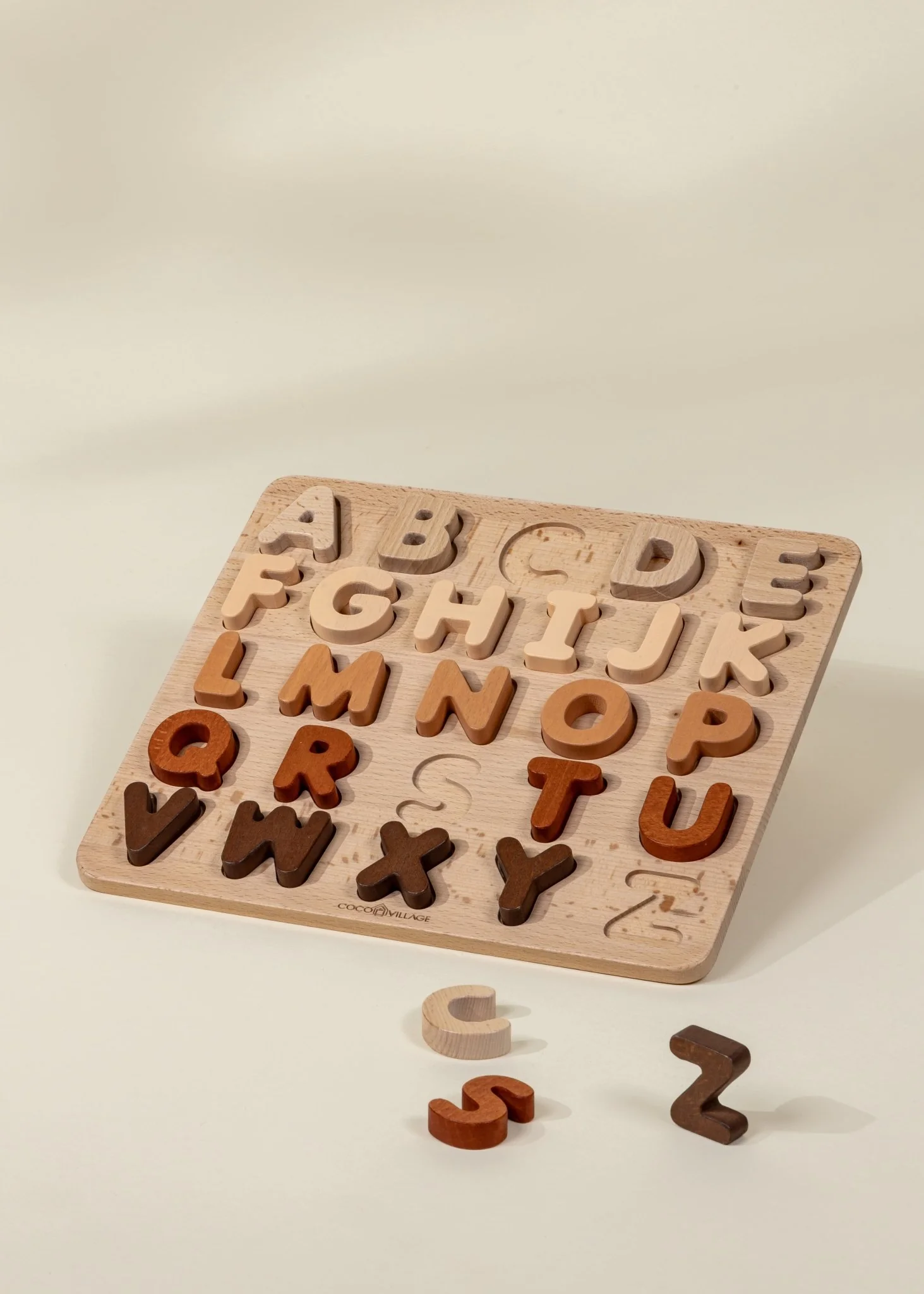Coco Village Wooden Alphabet Set Puzzle
