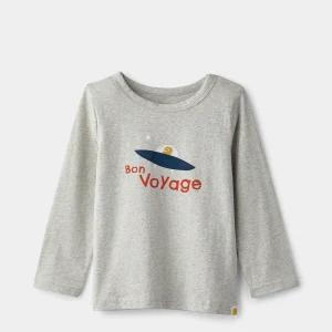 rise little earthling Long Sleeve Tee - Bok Choy Born to Explore / 5-6y