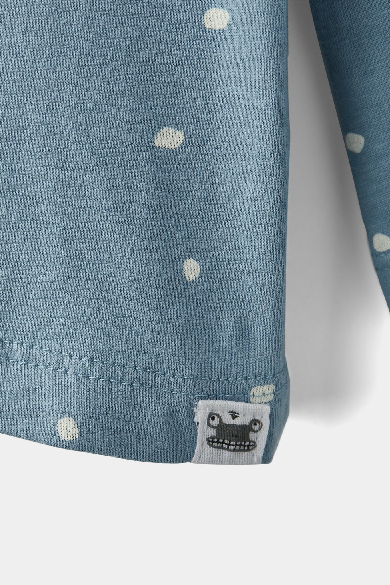 rise little earthling LS Crew Neck TGDKT00 - Ashley Blue Dots / 2-3y - Image 3