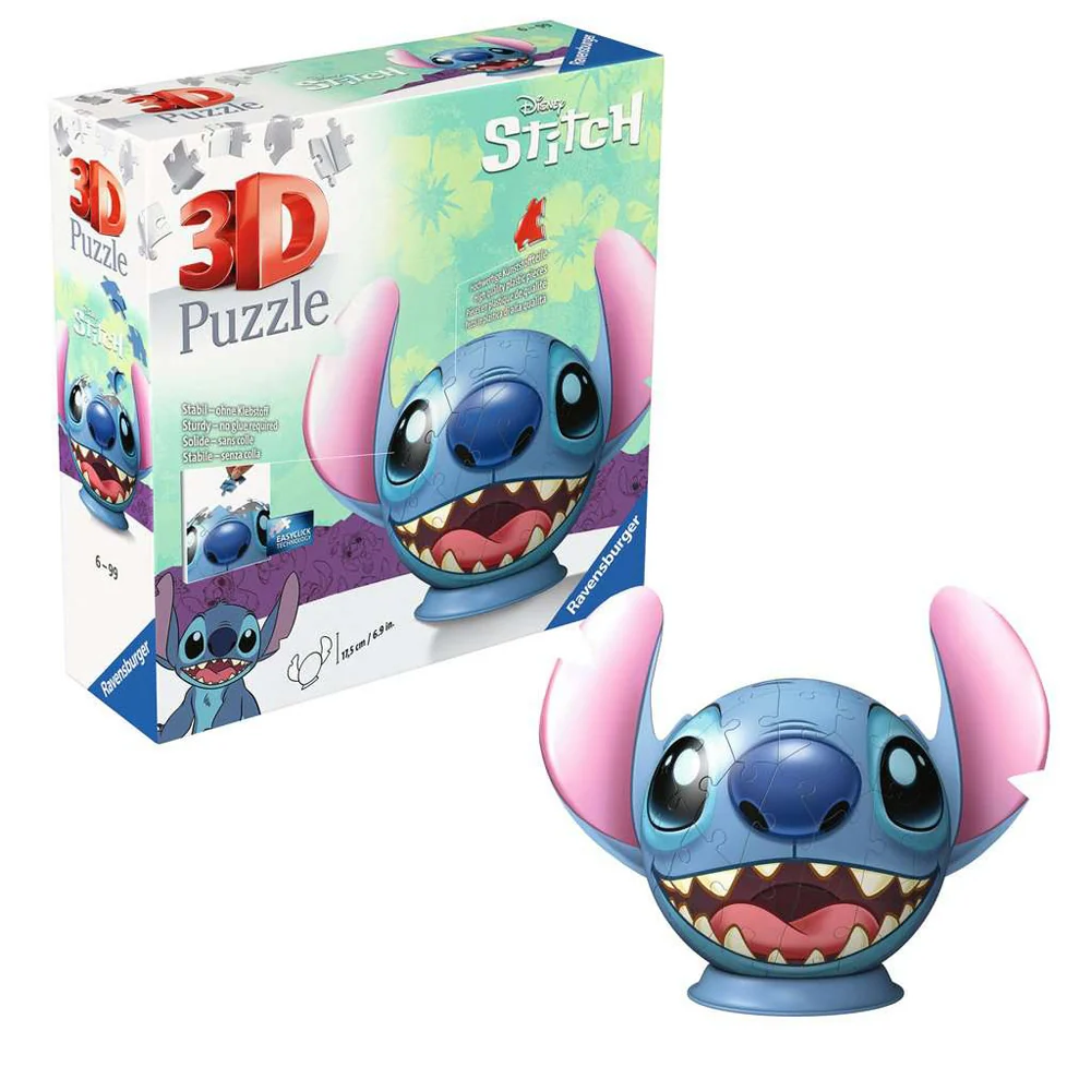 Ravensburger Stitch 72 pc Head w/Ears 3D Puzzle - Image 9