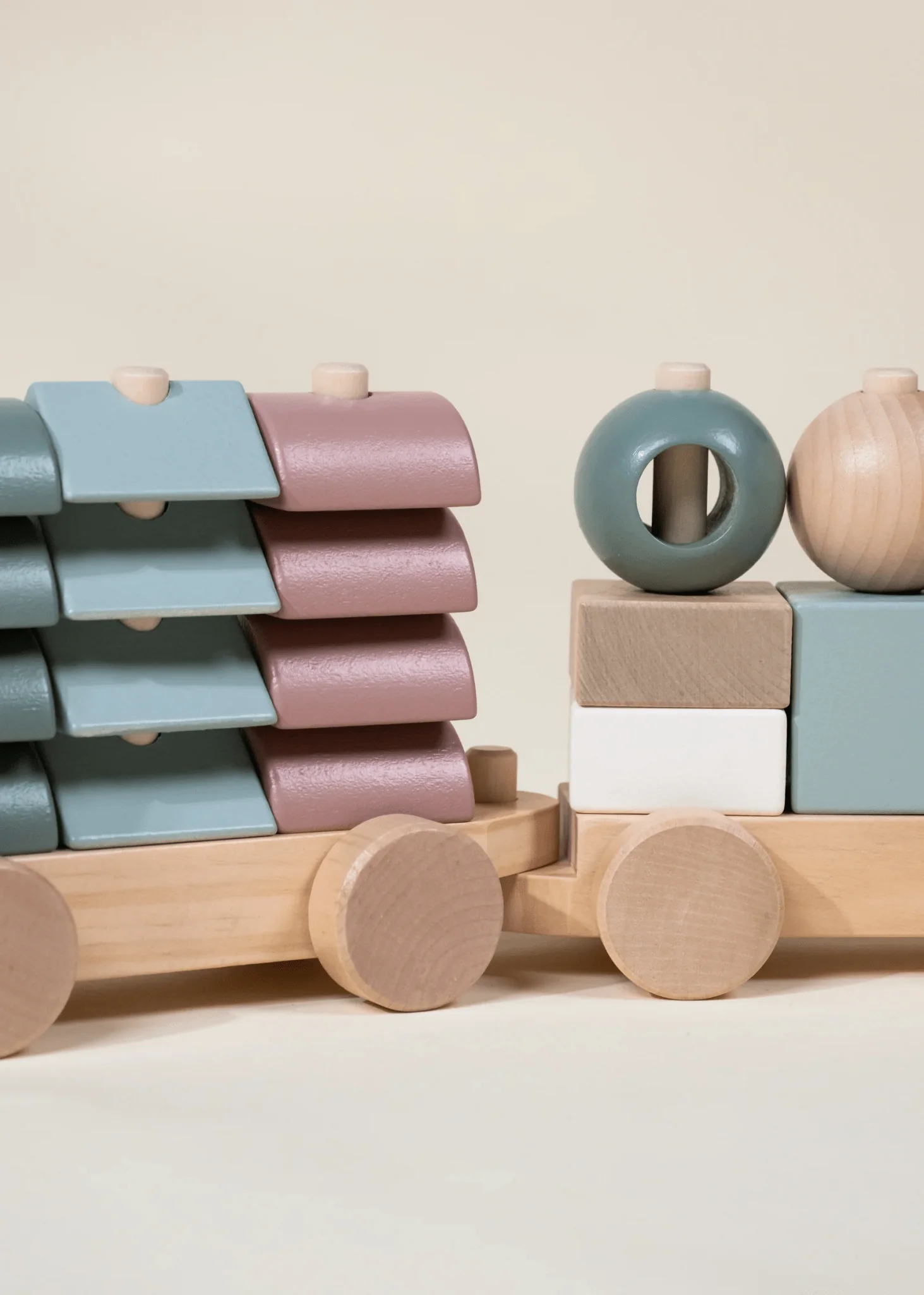 Coco Village Oversized Wooden Stacking Train Toy - Image 2